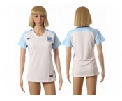 Women England Blank Home Soccer Country Jersey