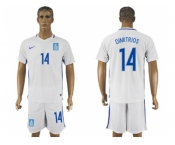 Greece #14 Dimitrios Home Soccer Country Jersey
