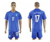 Greece #17 Tachtsidis Away Soccer Country Jersey