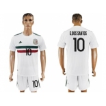 Mexico #10 G.Dos Santos Away Soccer Country Jersey