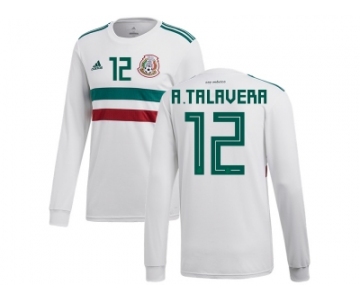 Mexico #12 A.Talavera Away Long Sleeves Soccer Country Jersey