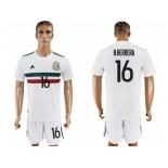 Mexico #16 H.Herrera Away Soccer Country Jersey