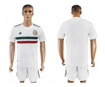 Mexico Blank Away Soccer Country Jersey