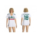 Women Mexico #18 A.Guardado Away Soccer Country Jersey