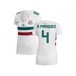 Women Mexico #4 R.Marquez Away Soccer Country Jersey