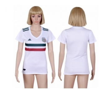 Women Mexico Blank Away Soccer Country Jersey
