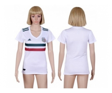 Women's Mexico Blank Away Soccer Country Jersey