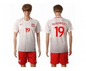 Poland #19 Olkowski Home Soccer Country Jersey