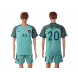 Portugal #20 Deco Away Soccer Country Jersey