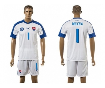 Slovakia #1 Mucha Home Soccer Country Jersey