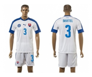 Slovakia #3 Skrtel Home Soccer Country Jersey