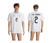 Uruguay #2 J.M.Gimenez Away Soccer Country Jersey