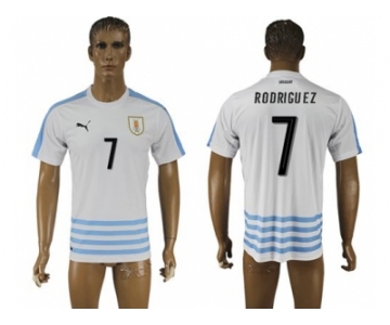 Uruguay #7 Rodriguez Away Soccer Country Jersey1