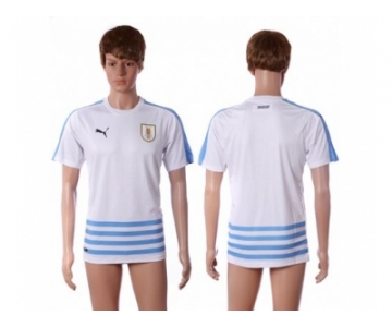 Uruguay Blank Away Soccer Country Jersey1