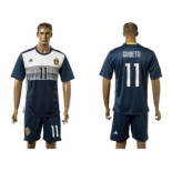 Sweden #11 Guidetti Away Soccer Country Jersey1