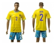 Sweden #2 Lustig Home Soccer Country Jersey