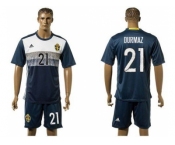 Sweden #21 Durmaz Away Soccer Country Jersey