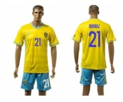 Sweden #21 Durmaz Home Soccer Country Jersey1