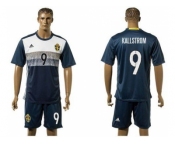 Sweden #9 Kallstrom Away Soccer Country Jersey1