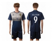 Sweden #9 Kallstrom Away Soccer Country Jersey