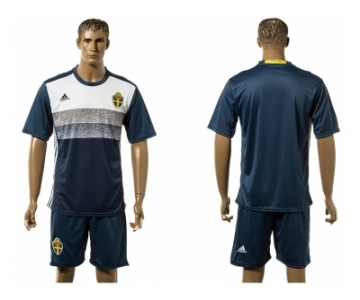 Sweden Blank Away Soccer Country Jersey