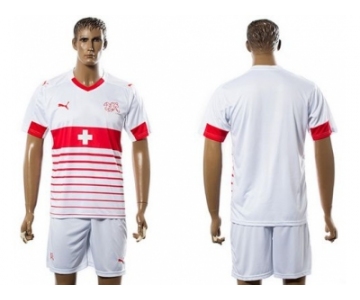 Switzerland Blank Away Soccer Country Jersey