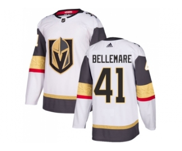 Women Adidas Vegas Golden Knights #41 Pierre-Edouard Bellemare Authentic White Away NHL Jersey