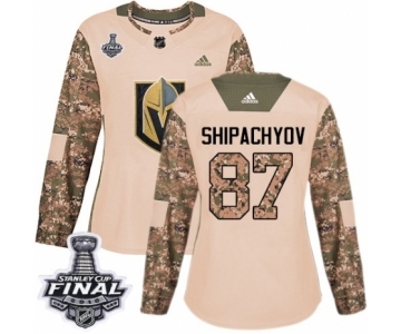 Women's Adidas Vegas Golden Knights #87 Vadim Shipachyov Authentic Camo Veterans Day Practice 2018 Stanley Cup Final NHL Jersey