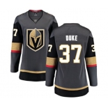 Women's Vegas Golden Knights #37 Reid Duke Authentic Black Home Fanatics Branded Breakaway NHL Jersey