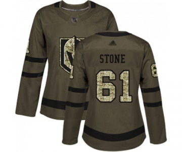 Women's Vegas Golden Knights #61 Mark Stone Authentic Green Salute to Service Hockey Jersey