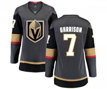 Women's Vegas Golden Knights #7 Jason Garrison Authentic Black Home Fanatics Branded Breakaway NHL Jersey