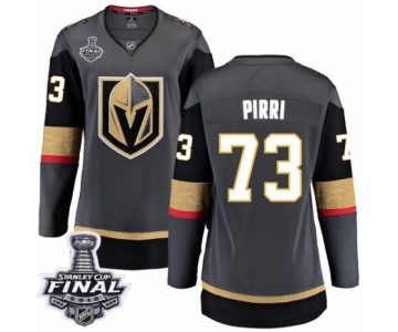 Women's Vegas Golden Knights #73 Brandon Pirri Authentic Black Home Fanatics Branded Breakaway 2018 Stanley Cup Final NHL Jersey