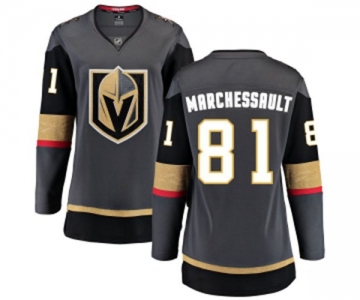 Women's Vegas Golden Knights #81 Jonathan Marchessault Authentic Black Home Fanatics Branded Breakaway NHL Jersey