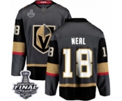 Youth Vegas Golden Knights #18 James Neal Authentic Black Home Fanatics Branded Breakaway 2018 Stanley Cup Final NHL Jersey