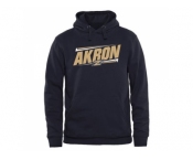Akron Zips Double Bar Pullover Hoodie Navy