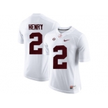 2016 Alabama Crimson Tide Derrick Henry #2 College Football Limited Jersey - White