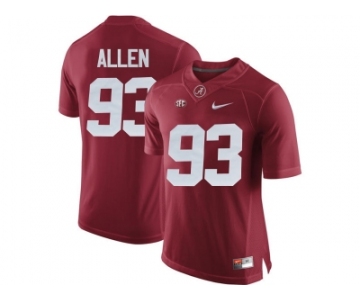 2016 Alabama Crimson Tide Jonathan Allen #93 College Football Limited Jersey - Crimson