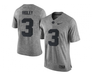 2016 Heather Gray Alabama Crimson Tide Calvin Ridley #3 College Football Limited Jersey - Gridiron Gray