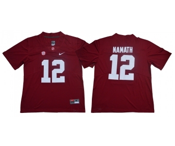 Alabama Crimson Tide #12 Joe Namath Red Nike College Football Jersey