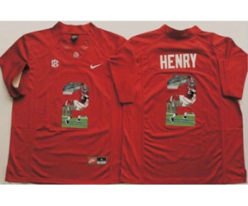 Alabama Crimson Tide #2 Derrick Henry Red Player Fashion Stitched NCAA Jersey