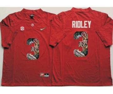 Alabama Crimson Tide #3 Calvin Ridley Red Player Fashion Stitched NCAA Jersey