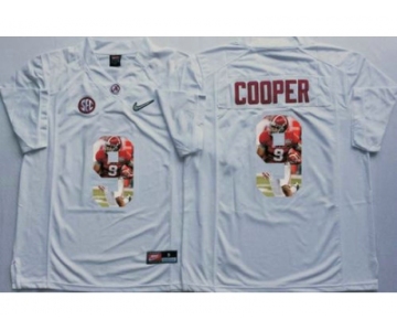 Alabama Crimson Tide #9 Amari Cooper White Player Fashion Stitched NCAA Jersey