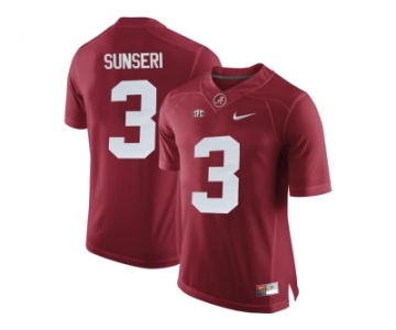 Alabama Crimson Tide Vinnie Sunseri #3 College Football Limited Jerseys - Crimson