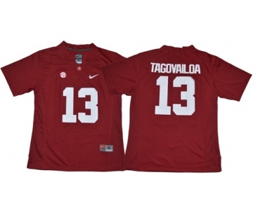 Crimson Tide #13 Tua Tagovailoa Red Limited Stitched NCAA Jersey