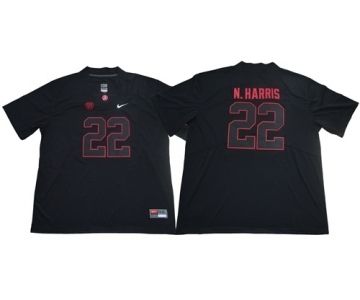 Crimson Tide #22 Najee Harris Blackout Limited Stitched NCAA Jersey
