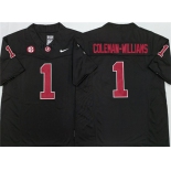 Men's Alabama Crimson Tide #1 Ryan Alexander Coleman-Williams Jr Black 2026 F.U.S.E Stitched Football Jersey