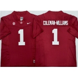 Men's Alabama Crimson Tide #1 Ryan Alexander Coleman-Williams Jr Red 2026 F.U.S.E Stitched Football Jersey Men's Alabama Crimson Tide #1 Ryan Alexander Coleman-Williams Jr Red 2026 F.U.S.E Stitched Football Jersey