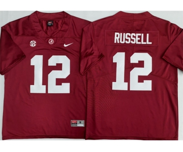 Men's Alabama Crimson Tide #12 Keelon Russell Red 2026 Stitched Football Jersey