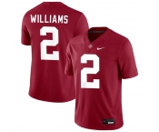 Men's Alabama Crimson Tide #2 Ryan Williams Red Stitched Football Jersey