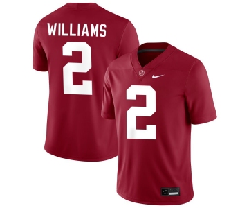 Men's Alabama Crimson Tide #2 Ryan Williams Red Stitched Football Jersey